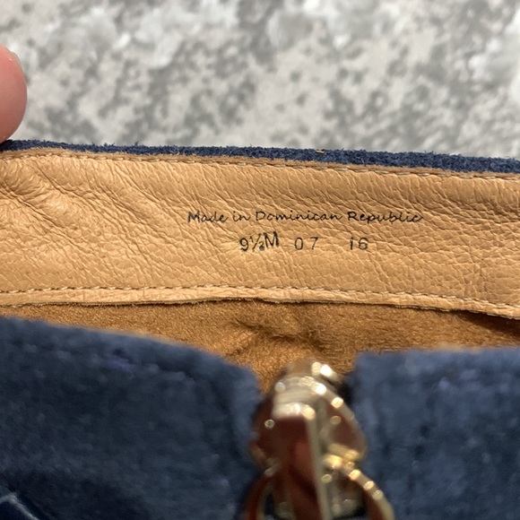 Jack Rogers Navy Blue Suede Booties size 9.5 - Picture 13 of 16